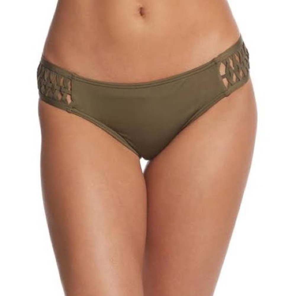 Kenneth Cole Weave Your Own Way Green Swim Bikini